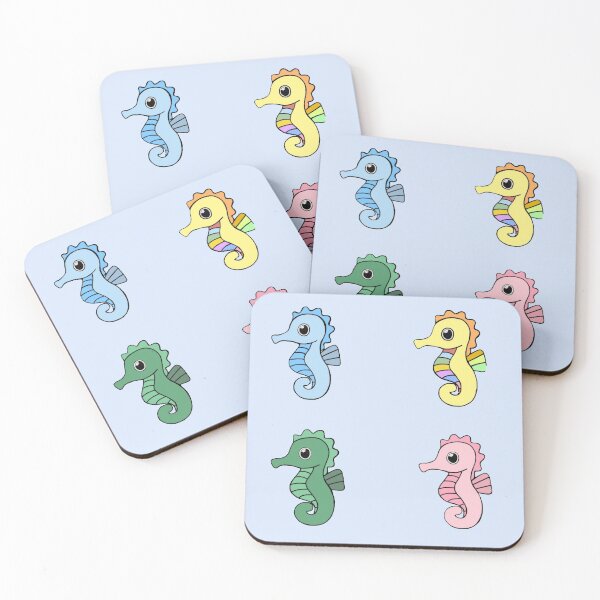 Item preview, Super adorable colorful seahorse pattern ( pack ), perfect summer pattern designed and sold by Barolina.