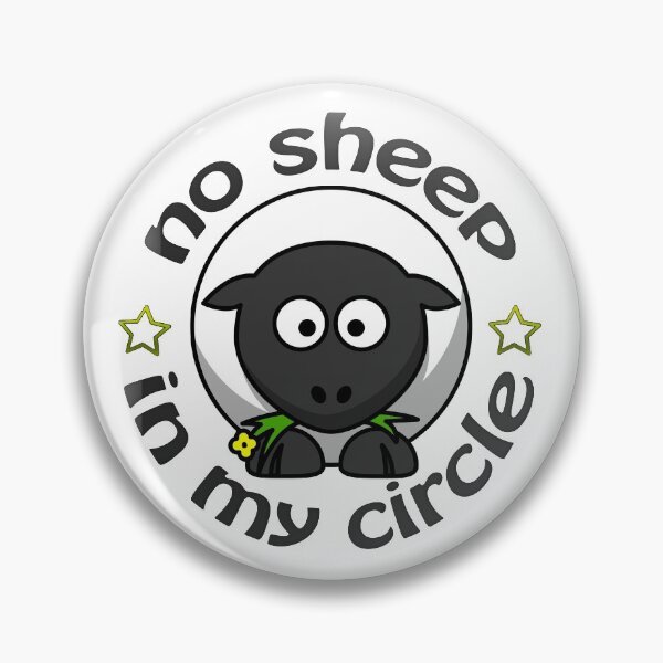 Item preview, No Sheep In My circle designed and sold by yubamann.