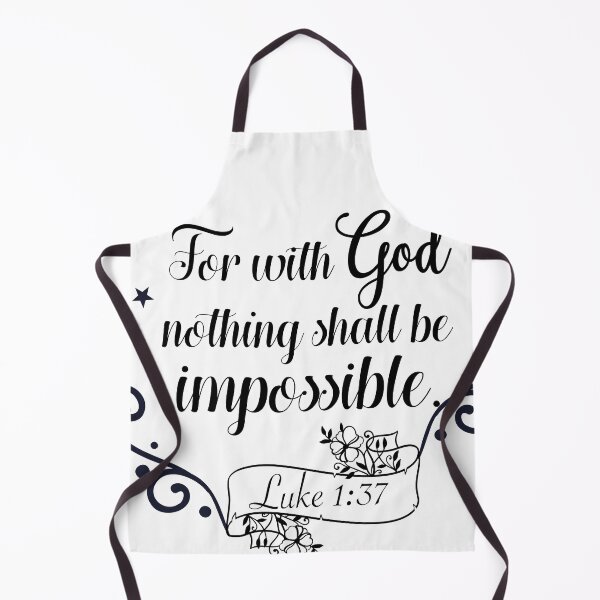 Item preview, For With God Nothing is Impossible Luke designed and sold by FamilyCurios.