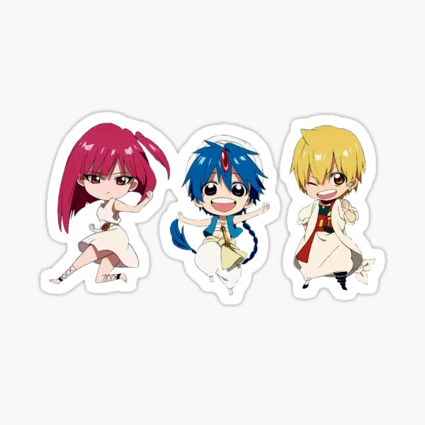 Magi The Labyrinth Of Magic Stickers for Sale