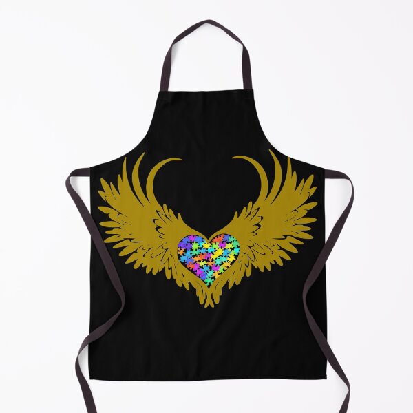 Item preview, Autism Puzzled Heart Angel Wings #3 designed and sold by Hypnotees.