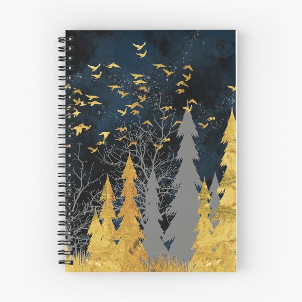 Item preview, Midnight Blue & Gold Woodlands #blue #gold #artdeco #abstract designed and sold by Harman83.