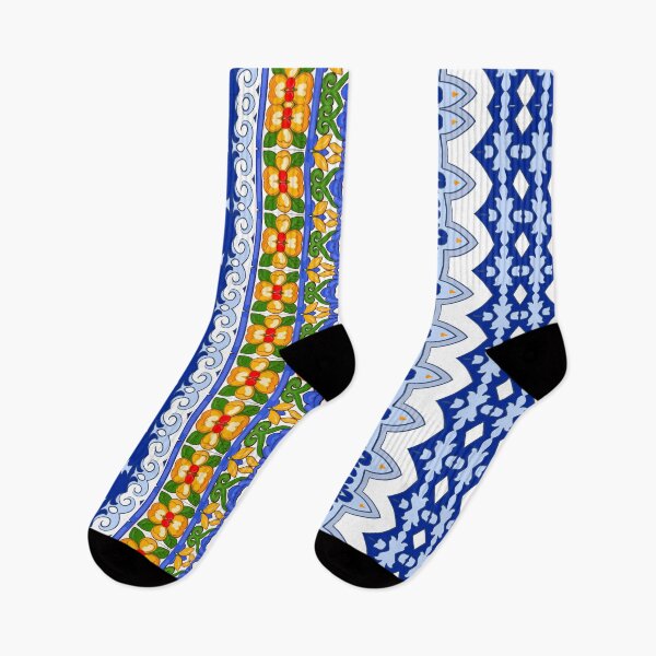 Item preview, Summer ,Sicilian,majolica,stripes,vertical Mediterranean art designed and sold by MariaMarinova.