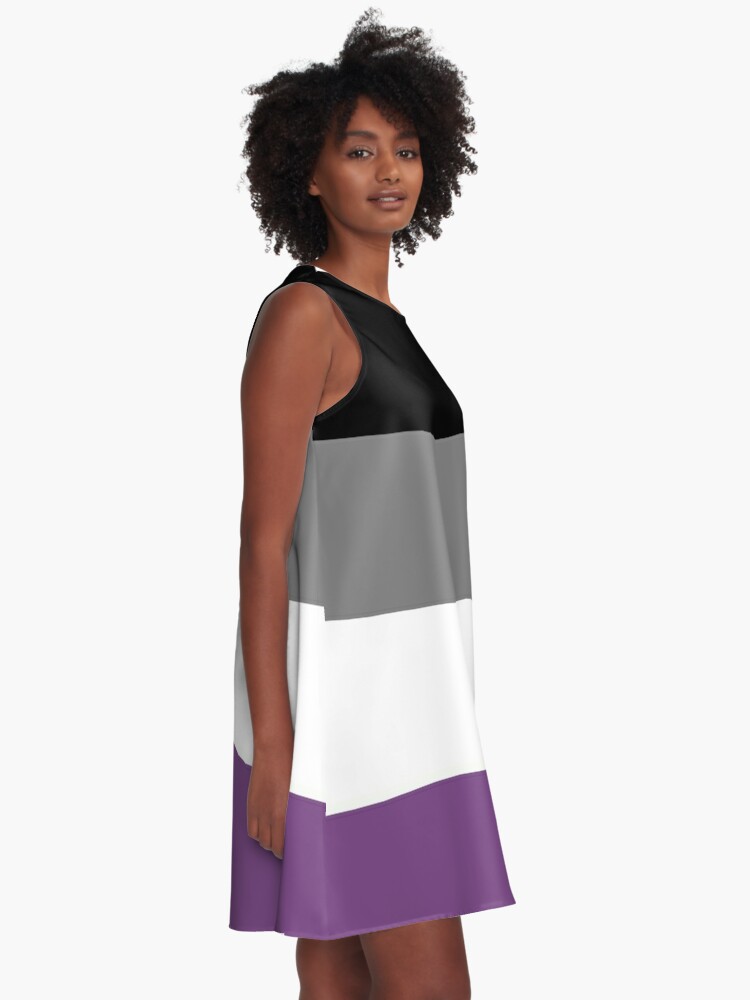 Asexual Pride Colors A Line Dress For Sale By 123steponme Redbubble 2714