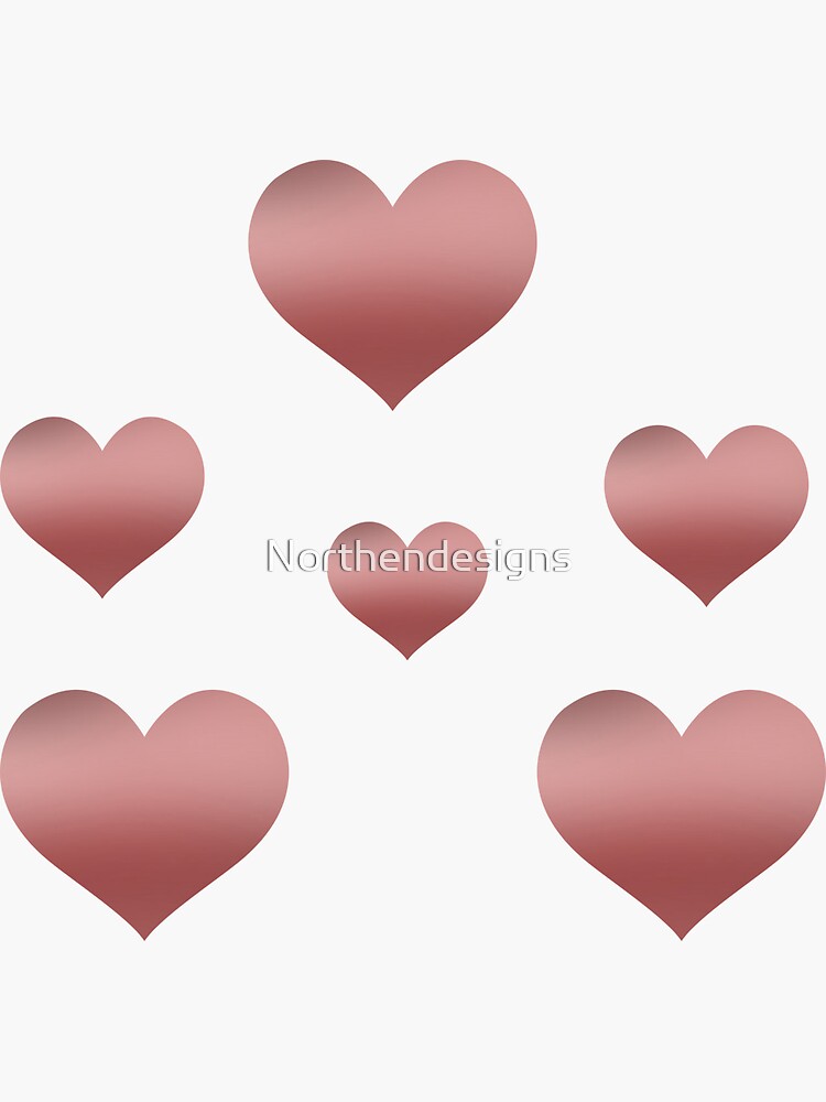 pink heart  Sticker for Sale by Northendesigns