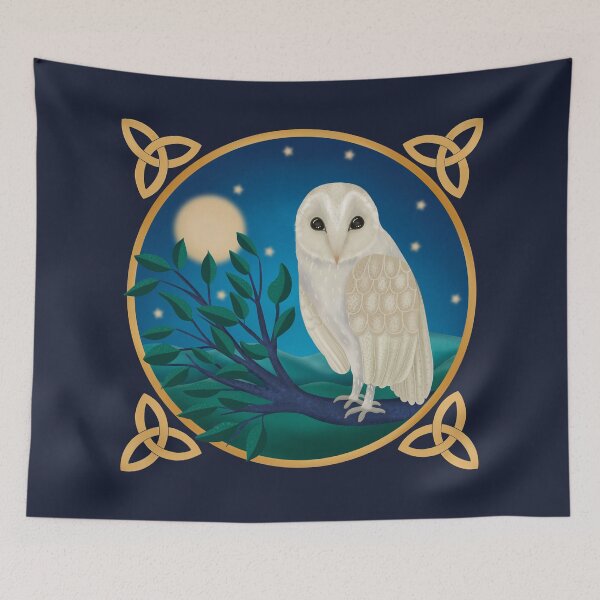 Item preview, Magical Owl in the Moonlight designed and sold by OstarasAttic.