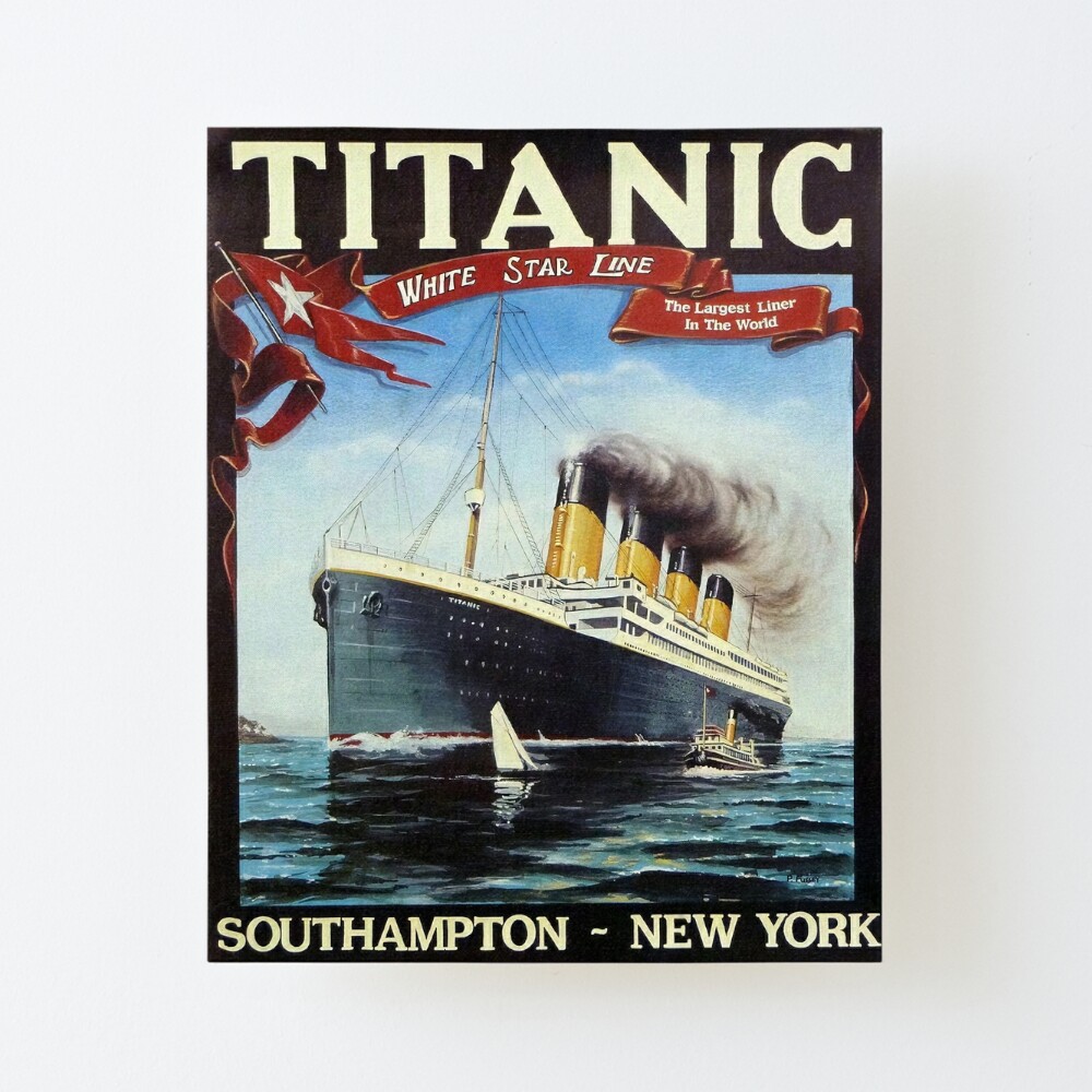 Poster Titanic R White Star Lines Deck Plan Patent S M Choose Unframed 