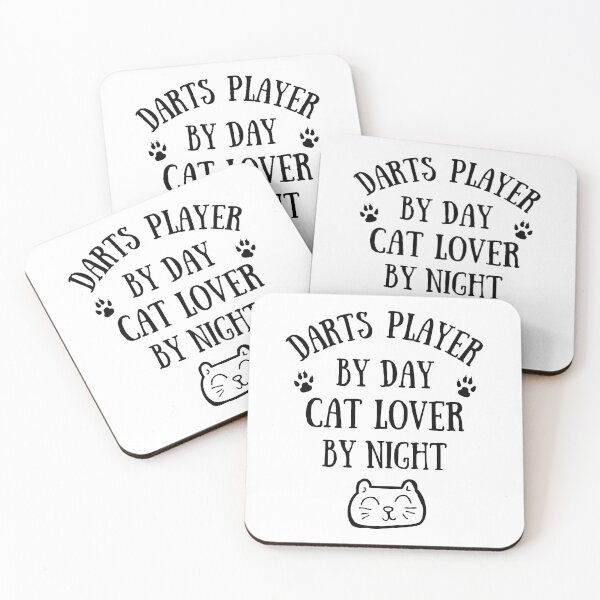 Item preview, Darts player by day. Cat lover by night designed and sold by TheGreenGoat.
