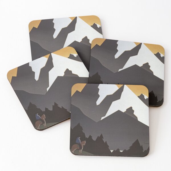 Item preview, Vintage Montana Mountain Clipart Print designed and sold by JoyforU.