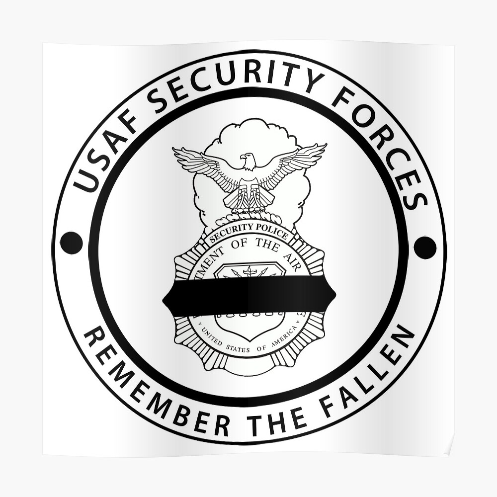 STICKER USAF Air Force Security Forces Logo