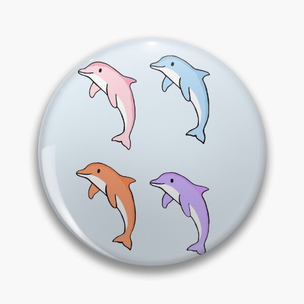 Item preview, Super cute colorful dolphin pattern for dolphin lovers  designed and sold by Barolina.