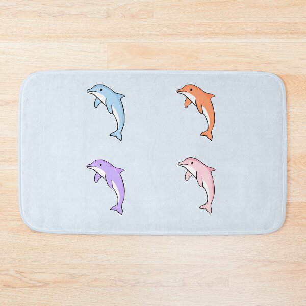 Item preview, Super cute colorful dolphin pattern for dolphin lovers  designed and sold by Barolina.