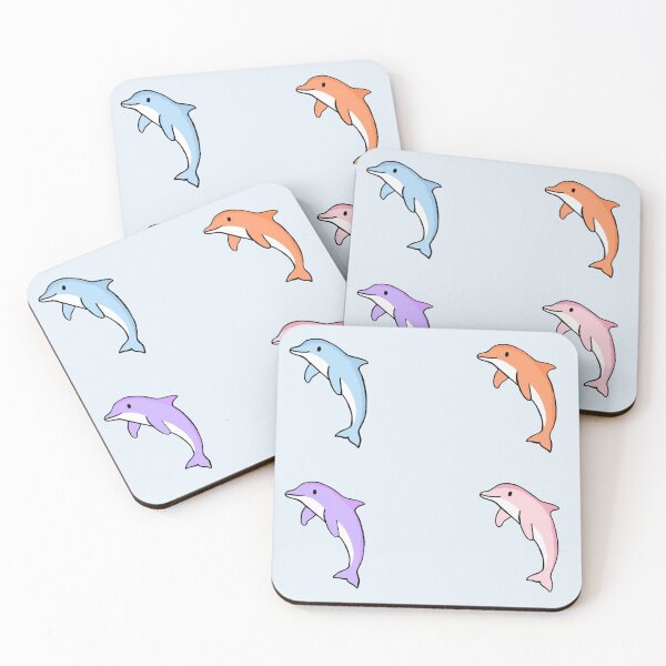 Item preview, Super cute colorful dolphin pattern for dolphin lovers  designed and sold by Barolina.