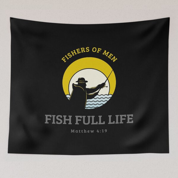Item preview, Fish Full Life - Fishers of Men - Matthew 4:19 designed and sold by TatteredFaith.