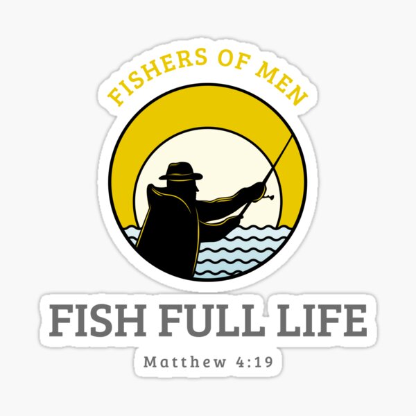 Item preview, Fish Full Life - Fishers of Men - Matthew 4:19 designed and sold by TatteredFaith.