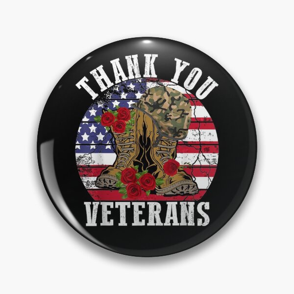 Item preview, Vintage Thank You Veterans Combat Boots Flower Veterans Day designed and sold by theDlab.