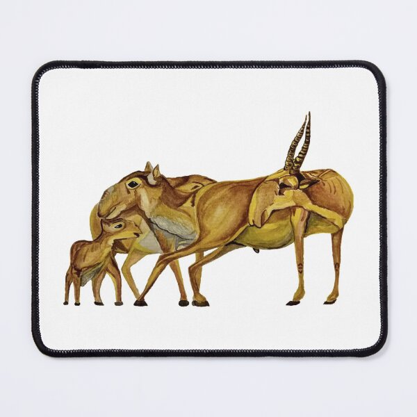 Item preview, Family of Saiga Antelope (Watercolour) designed and sold by MariaSibireva.