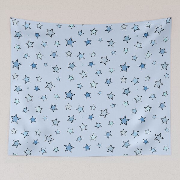 Item preview, Baby Blue Minimalistic Stars Pattern  designed and sold by Barolina.