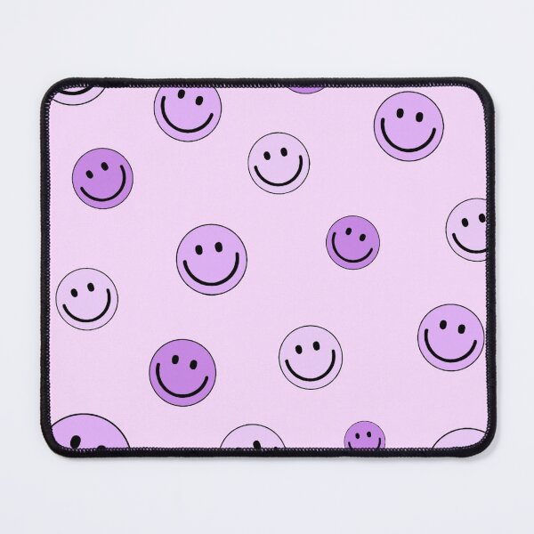 Item preview, Happy Smiley Emoji Faces Pattern Set Purple Color designed and sold by Barolina.