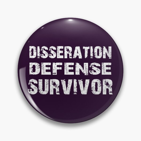Item preview, Dissertation Defense Survivor Phd Graduation Distressed Gift designed and sold by niftee.