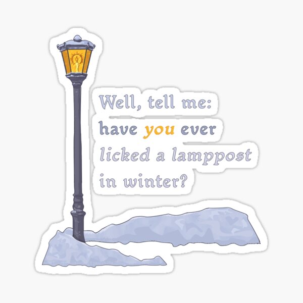 Alistair Lamppost Design Sticker