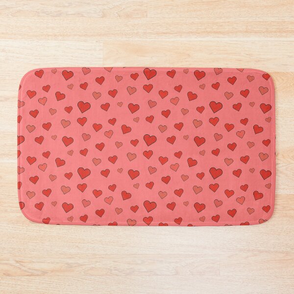 Item preview, Super Simple Minimalistic Light Red Hearts Pattern Set designed and sold by Barolina.