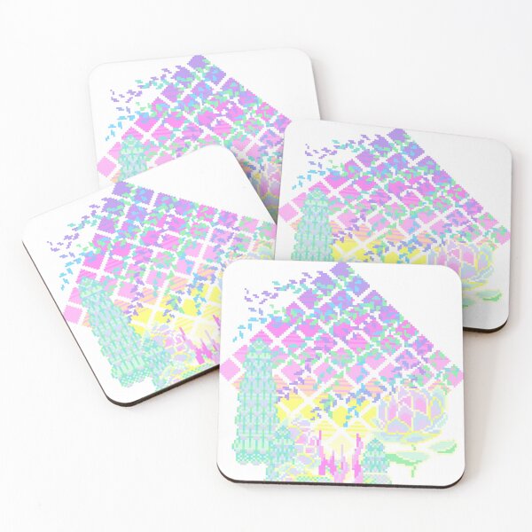 Item preview, Pixel plants vaporwave aesthetic  designed and sold by Jack'o Bee.