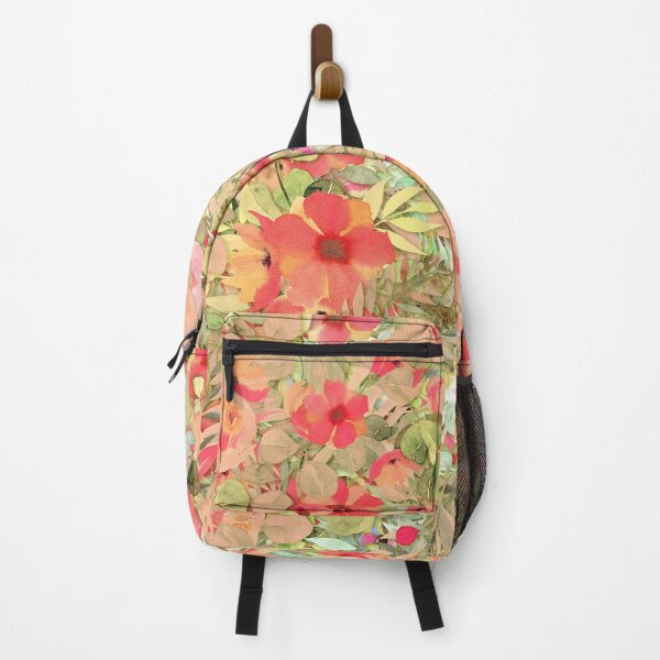 Artikelvorschau, Aquarell Frühlingsblumen und Blätter botanisches Muster entworfen und verkauft von MyColorfulDream.