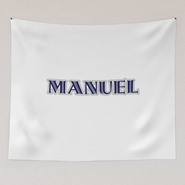 Item preview, MANUEL - Nametag for MANUEL Roman Style in Blue designed and sold by ferretmaes.