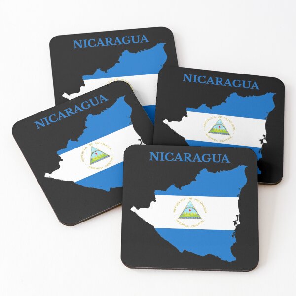 Item preview, Nicaragua Map Flag designed and sold by marosharaf.
