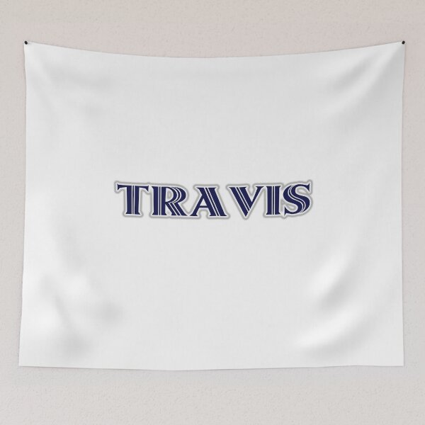 Item preview, TRAVIS - Nametag for TRAVIS Roman Style in Blue designed and sold by ferretmaes.