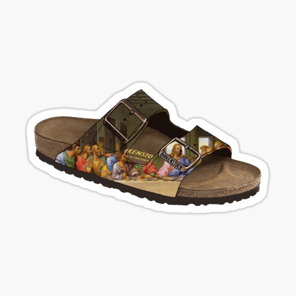 Last Supper Birkenstocks Sticker
