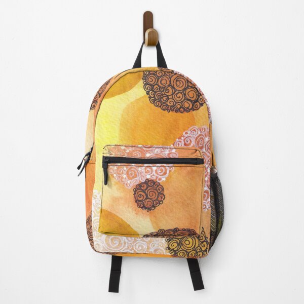 Item preview, Mustard bubbles abstract mixed media painting designed and sold by balefyren.