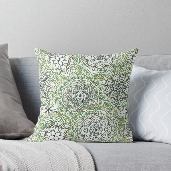 Item preview, Olive Green Happy Mandalas designed and sold by Elvira Draat.
