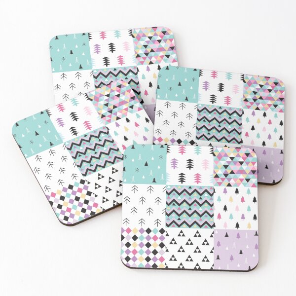 Item preview, Árboles gráficos de patchwork designed and sold by Medly.