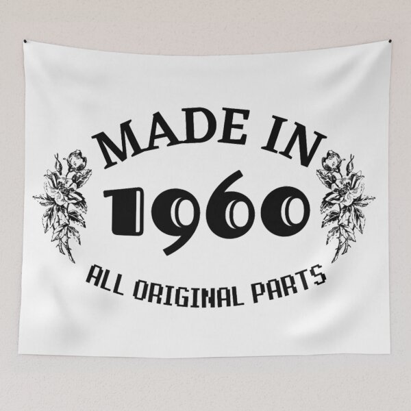Item preview, Made in 1960 All Original Parts Floral Birthday Gift designed and sold by NishiiAgrawal.