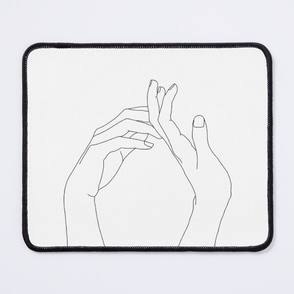 Item preview, Woman's hands line drawing - Abi designed and sold by TheColourStudy.