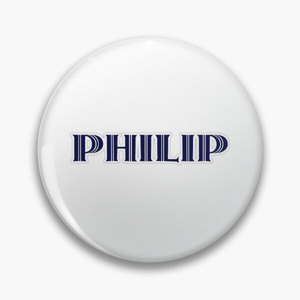Item preview, PHILIP - Nametag for PHILIP Roman Style in Blue designed and sold by ferretmaes.