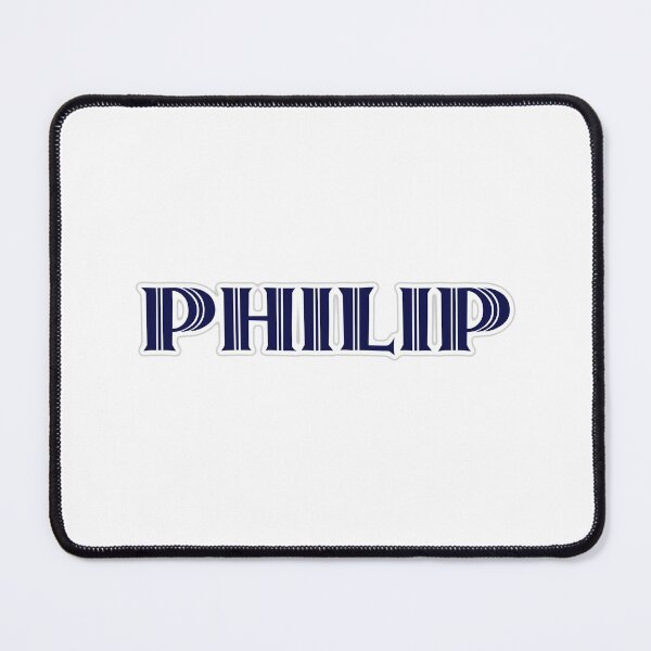 Item preview, PHILIP - Nametag for PHILIP Roman Style in Blue designed and sold by ferretmaes.