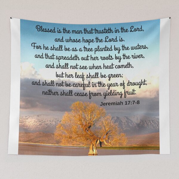Item preview, Jeremiah 17:7-8 KJV designed and sold by Caregiverology.
