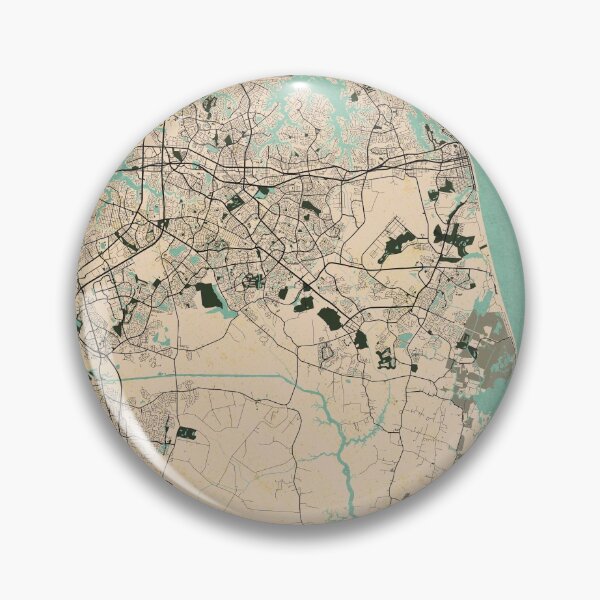 Item preview, Virginia Beach City Map of the USA - Vintage designed and sold by deMAP.