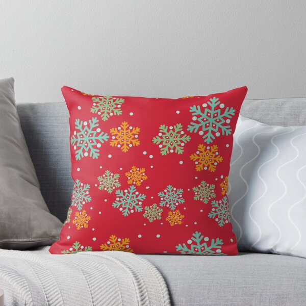 Item preview, Christmas Snow Flakes Pattern in red  2021  designed and sold by SpiceDesign.