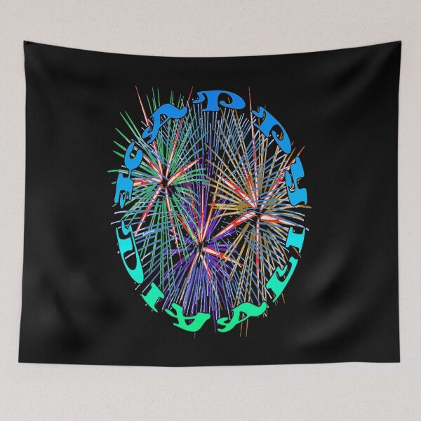 Item preview, Happy Diwali Light Up The World With Fireworks Blue Aqua designed and sold by taiche.