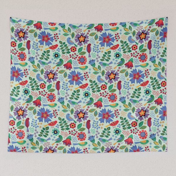 Item preview, Songbirds on Teal designed and sold by Barbara Pixton.