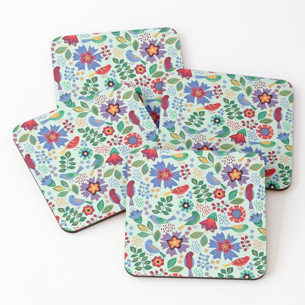 Item preview, Songbirds on Teal designed and sold by Barbara Pixton.