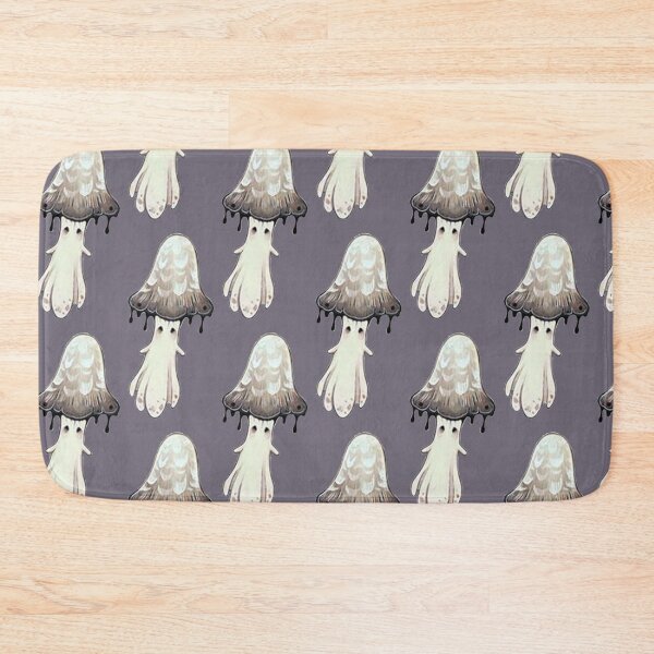 Item preview, ghost mushrooms on dark colors designed and sold by Atlas 101.