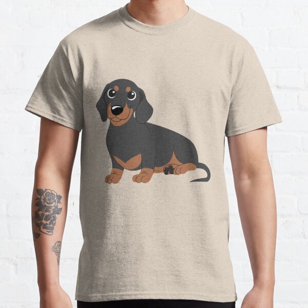 Mini Dachshund Gift Cute Wiener Dog Shirt Unisex Dachshund Tshirt Doxie Gift For Men Dachshund Shirt