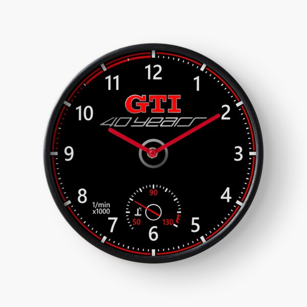 GTI 40 Years Design Clock
