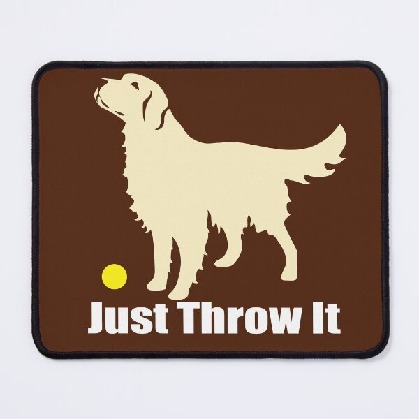 Item preview, Just Throw It | Golden Retriever Dog | NickerStickers on Redbubble designed and sold by NickerStickers.