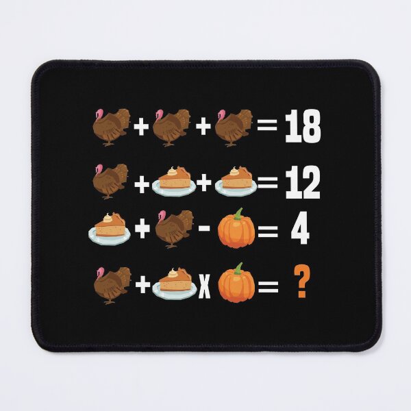 Item preview, Thanksgiving Order of Operations Quiz Math Teacher Turkey - Funny Math Quiz Design for Thanksgiving designed and sold by Prince - Bestseller ★★★★★.